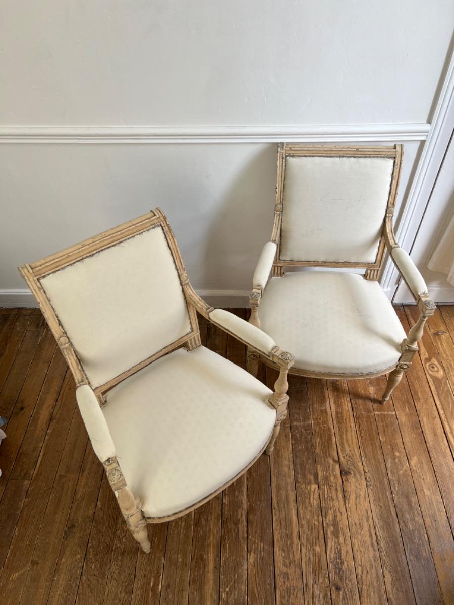 Paire de fauteuils d’époque Directoire