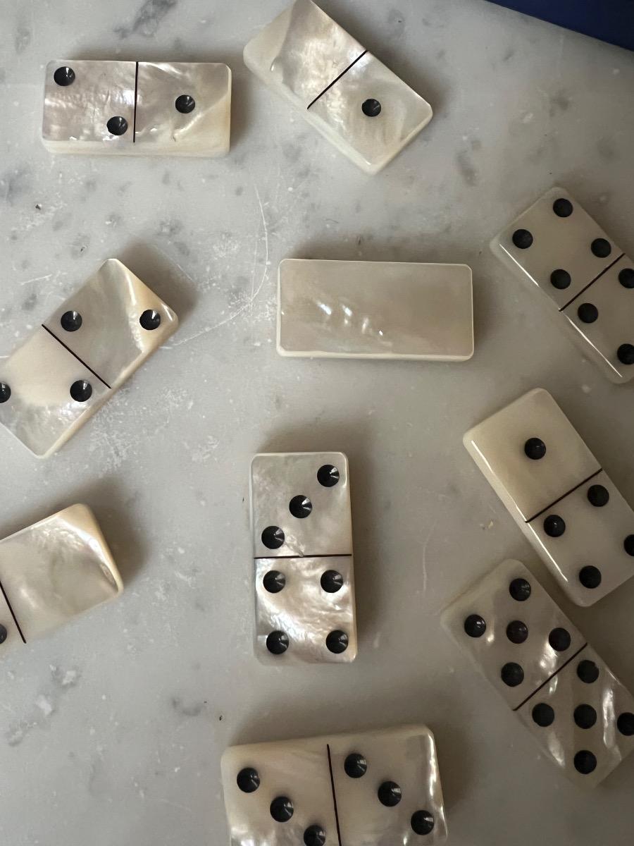 Jeu de dominos nacre