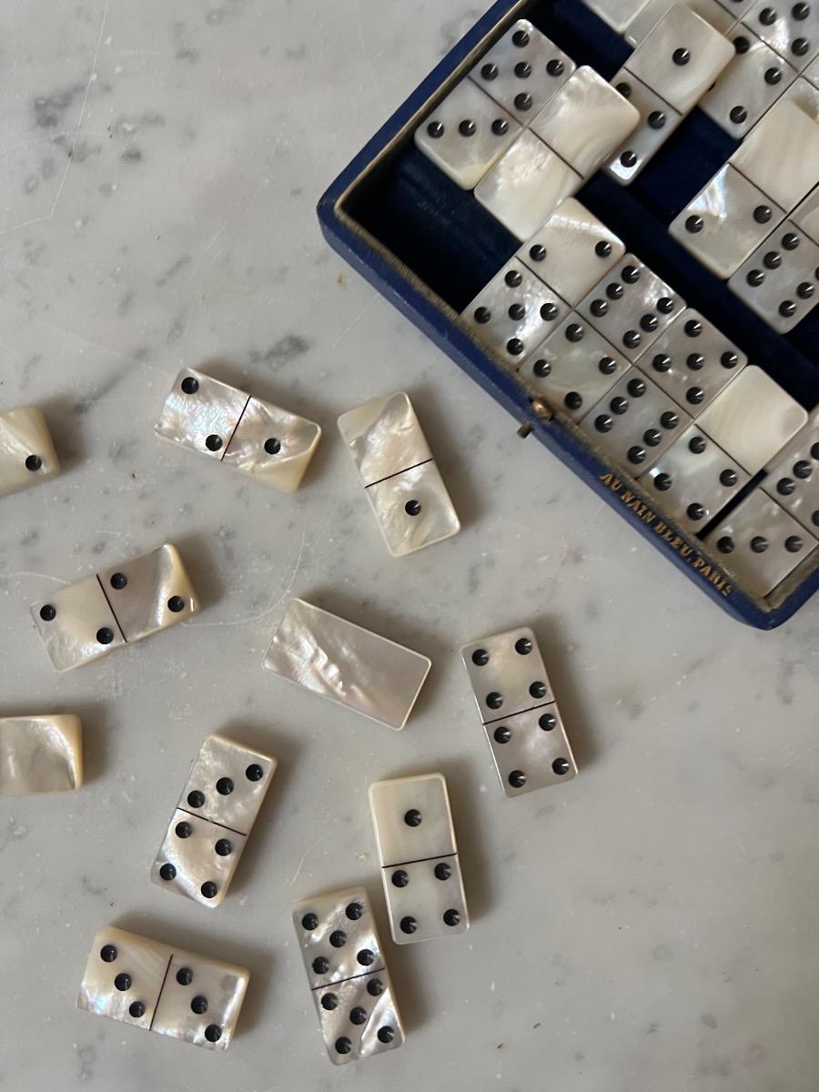 Jeu de dominos nacre