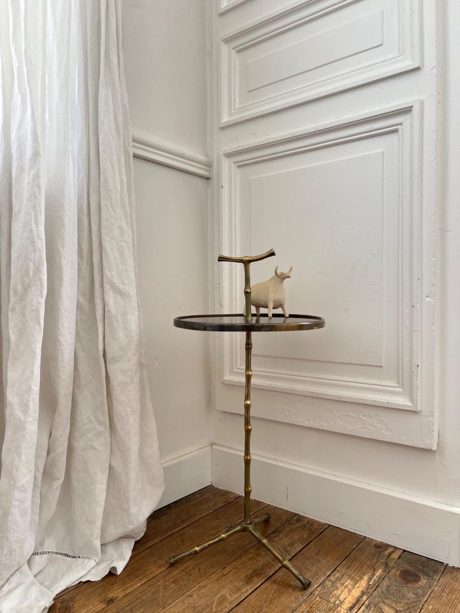 Bout de canapé Maison Baguès bronze 1950